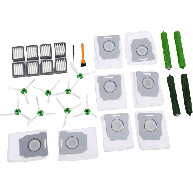 WALFRONT Piezas de Repuesto para Aspiradora Robot, Kit de Goma