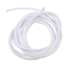 Homyl 5mm White Heavy Duty Elastic Flexible Round Rubber Rope Shock Cord Stretch String tie, Repair, Replacement, Outdoor, 5m