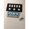 Yamaha Rhino Dash Center 5 switch BLACK Alum Cover Plate