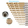 YXYL 19-Piece Hex Drill Bit Set, Titanium & HSS High-Speed