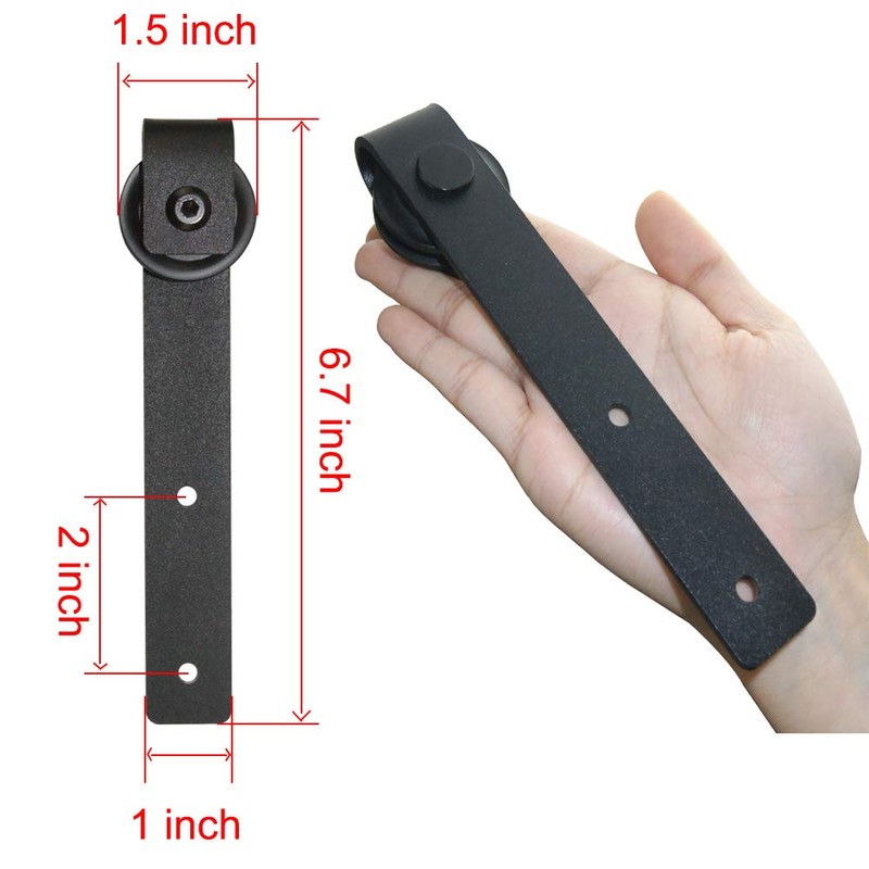 WINSOON 3.5FT Super Mini Sliding Barn Door Hardware Kit for