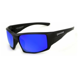Peppers Sunglasses - Quiet Storm / Frame: Matte Black Lens: Polarized Brown with Blue Ice Mirror