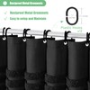 Dynamene Black Fabric Shower Curtain, Tufted Chenille Striped Textured Cloth