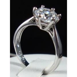La Foi Stunning CZ Cubic Zirconia Classic Solitaire Engagement Wedding Ring size 8