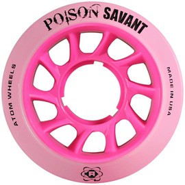 Atom Skates Poison Savant Skate Wheels Pink 8pk