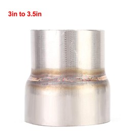 3.5 Id To 3 Od Exhaust Reducer-3.5 To 3 Exhaust Reducer - Exhaust Pipe Reducer, Stainless Steel Piping Exhaust Reducer Adapter Connector 3in to 3.5in Fits for