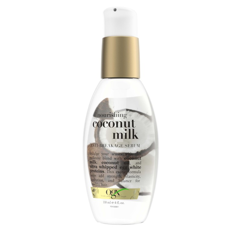 OGX Nourishing + Coconut Milk Anti-Breakage Serum, 4 Fl Oz
