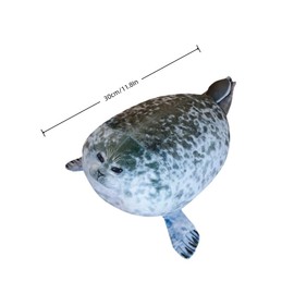 TONGMAN Chubby Blob Seal Pillow Seal Plush Toy -Soft Stuffed Animal Toy Cute Room Decor Ocean Animals Pillow for Bed Sofa, Kids Gifts for Birthday,Valentine,Christmas (11.8in)