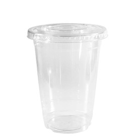 Iced Coffee Go Cups and Lids | Cold Smoothie | Plastic Cups with Lids | 20 oz Cups, 200 Pack | Clear Plastic Disposable Pet Cups | Ideal for Coffee, Parfait, Juice, Soda, Cocktail, Party Cups