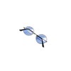 Lennon Style Clear Blue Flat Lens Round Retro Classic Sunglasses