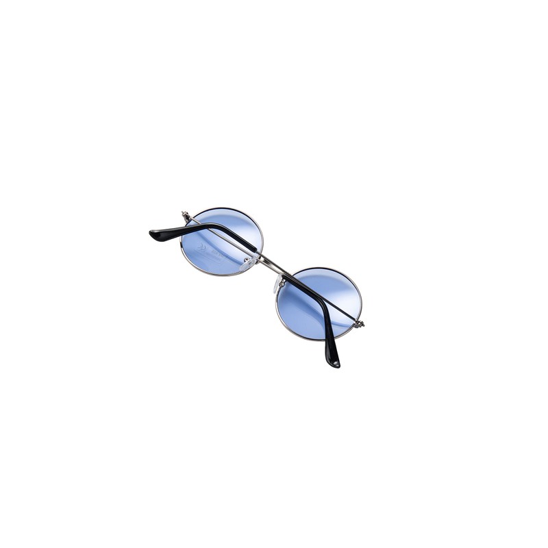 Lennon Style Clear Blue Flat Lens Round Retro Classic Sunglasses