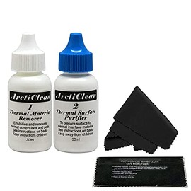 ArctiClean 60ML Kit (30ml ArctiClean1+30ml ArctiClean2) & Microfiber (7" X 6") Cleaning Cloth