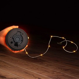 LED Camping Light USB Rechargeable Outdoor Tent Colorful + Warm Ambiance String Light Tape Measure Storage Camping Light