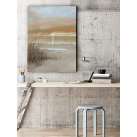 WEXFORD HOME Malibu Sunset Gallery Wrapped Canvas Wall Art, 30x40, Multicolor