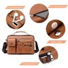 Naudamp Men's Shoulder Bag Leather Shoulder Bag Casual Waterproof Bag