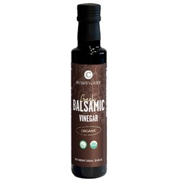 Dr. Cowan’s Garden Certified Organic Balsamic Vinegar from Greece, Gourmet Vinegar Matured in Wooden Barrels for 12 Months, 100% Fruit, No Added Water, Preservatives, or Dyes - 8.45 oz, 250mL