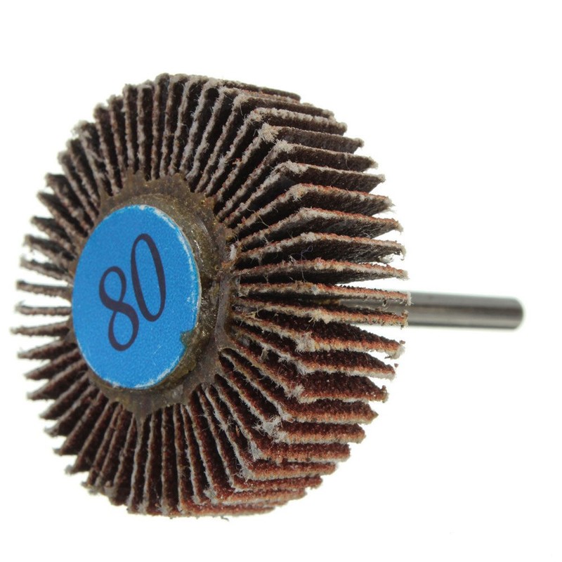 10Pcs Sanding Sandpaper Flap Wheel Disc 80# Grit for Dremel