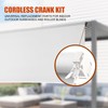 Sun Shade Replacement Parts, Cordless Crank Kit, Roller Blind mounting