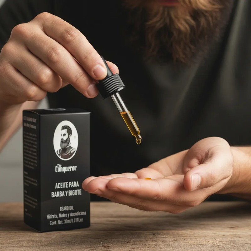 Aceite Para Barba Y Bigote The Conqueror Lavanda & Bergamota