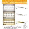 SOLFART 3 Color Temperature Dimmable 4 Light Bathroom Light Fixtures