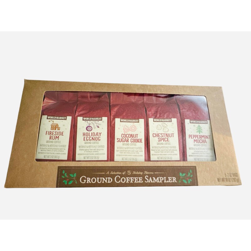World Market Holiday Limited Edition Ground Coffee (5 Holiday Sampler)