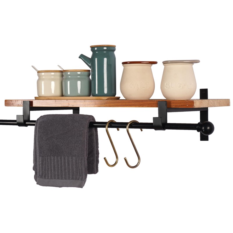 AddGrace Closet Rod Bracket Heavy Duty Shelf Brackets 6 Inch