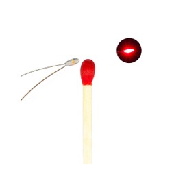 LUNENG Tiny Led Lights for Crafts, 20 Pcs Micro LED, Red Mini LED, SMD led 0603, Soldered Micro Litz Wired Leads, Multi-Resistor, Suitable Used in Any Small Model, Cosplay, Tight Space Lighting