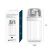 KITCHENDAO Glass Sugar Dispenser with Side Pour Spout, Built-in Lid