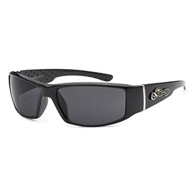 Mens Choppers Sunglasses Biker Motorcycle Logos Bike All Black