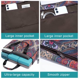 Heathyoga - Bolsa para esterilla de yoga con bolsillo grande, bolsa de gimnasio para mujer, bolsa de yoga multifuncional, bolsa de entrenamiento para mujer, esterilla de yoga, gimnasio, bolsa para