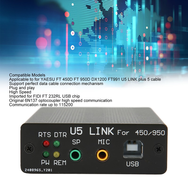 USB PC Linker Adapter Noiseless Plug and Play Radio Connector