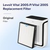 LEVOIT Vital 200S-P Air Purifier Original Replacement Filter, Supports HEPA