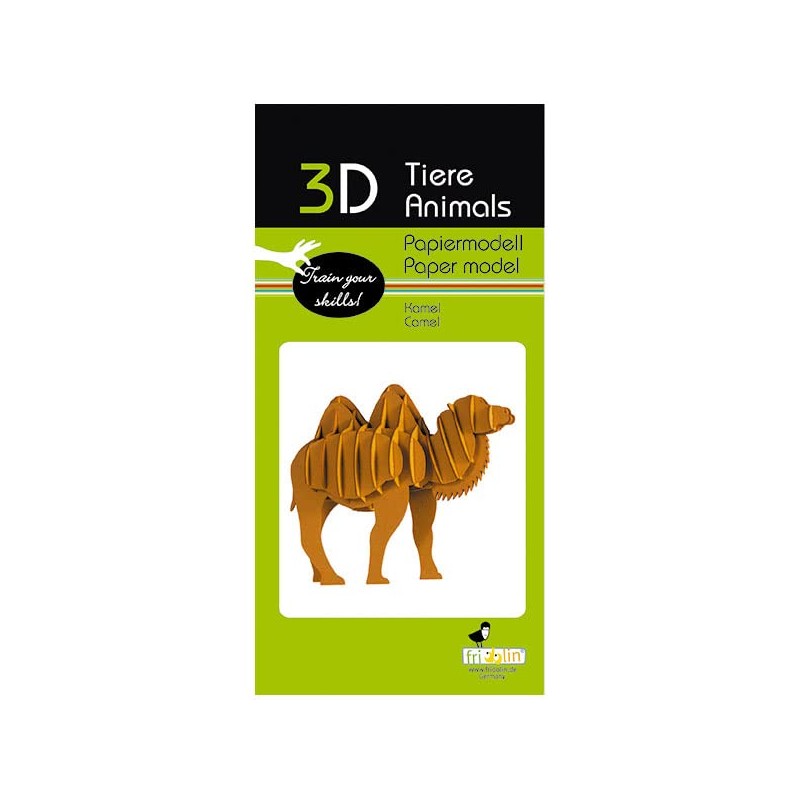 Fridolin 3D Paper Model Camel