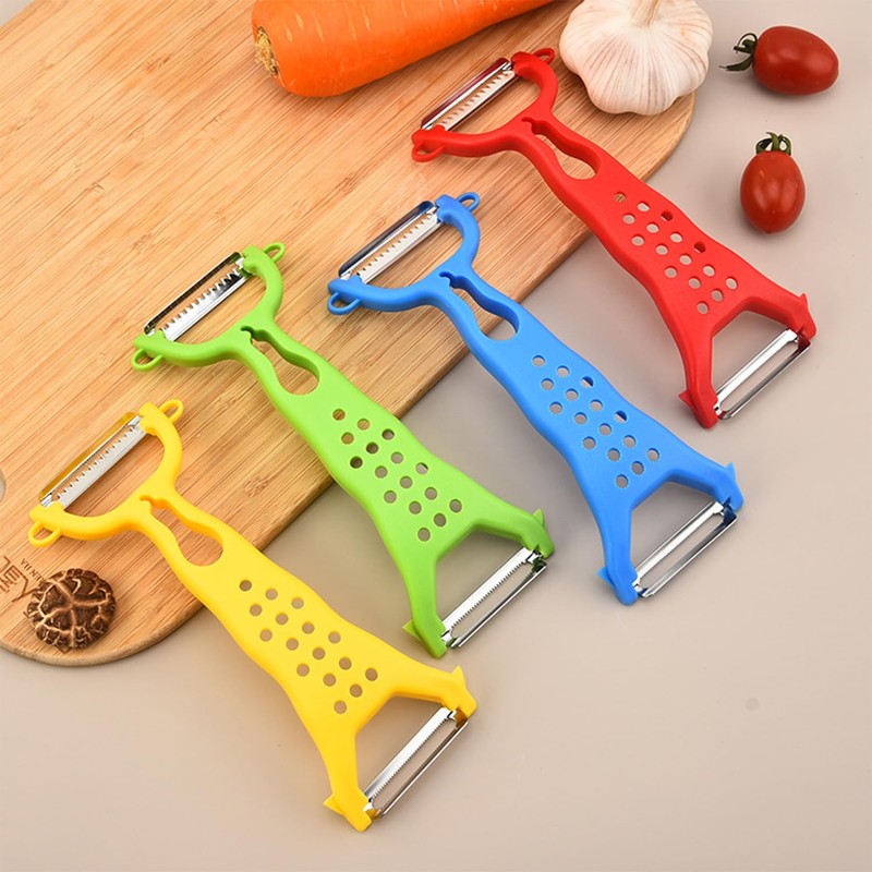 4 Pieces Double-Head Peeler, Stainless Steel Peeler, Kitchen Tools, Manual