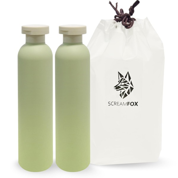 SCREAMFOX - Botellas exprimidas de 8.8 onzas con tapa abatible