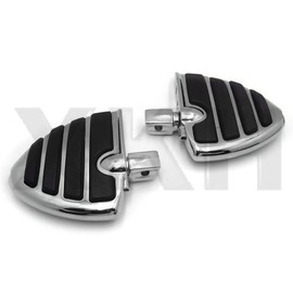 XKMT-Chrome Wing Mini Floorboards w/Adapters Compatible With Sukuzi Marauder 1600 Yamaga Virago 250 [B07NVX7446]