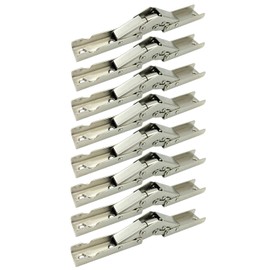 LIKERAINY Screw on Sturdy Hinge with Spring 90 Degree Hinges Without Cup Drilling Kitchen Cabinet Cupboard Door Steel Hinge for Full Overlay and Inset Doors Pack of 8 Pcs
