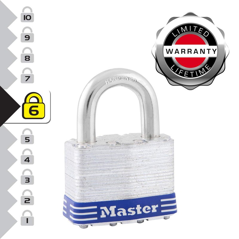 Master Lock - Laminated Steel 51mm Padlock 4 Pin
