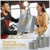 Teling 200 Pcs Thanks Bags with Handle Bulk Thank You