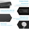 xydled Mail Boxes with Combination Lock,Locking Mailbox Wall Mounted,Security Metal