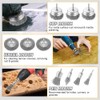 MIVITOOM 10-Piece Drill Brush Set - Metal Wire Wheel &