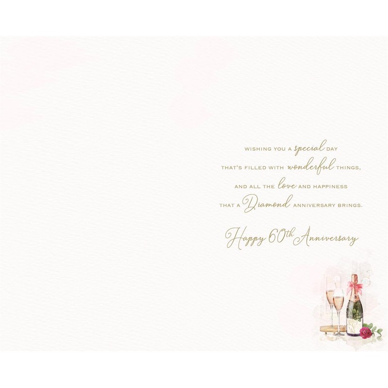 ICG 60th Milestone Diamond Anniversary Card - 60 Years -