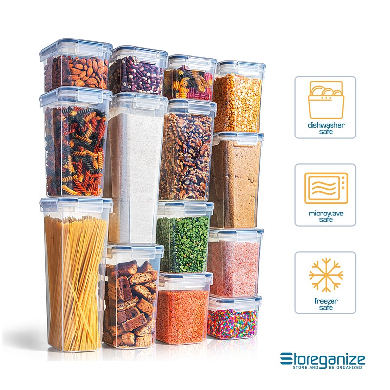 14 PCS Airtight Food Storage Containers with Lids set, BPA