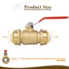 ﻿JUWO 1" Push to Connect Ball Valve for PEX, Copper,