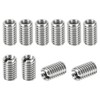 PATIKIL 10pcs Thread Adapter Sleeve Reducing Nuts M6*1 Female to