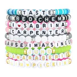 imani 9 Pcs 𝐒𝐡𝐨𝐫𝐭 𝐧' 𝐒𝐰𝐞𝐞𝐭 Inspired Bracelet Jewelry Album Merch Accessories for Women Fans Costume Outfit Dress Decor