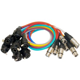 MCSPROAUDIO Replacement XLR Pigtails for Floor Boxes XLR TRS Combo with Female XLR Pigtails