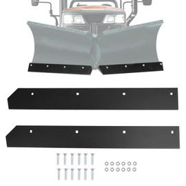 WUTIST Snow Plow Cutting Edge Both 48" Halves and Bolt kit Compatible with Boss 8'-2" V-Blade 8'2" V Plow Replacement for BAX00098 ATV UTV Tractor Snow Plow Blade Edge (Steel)
