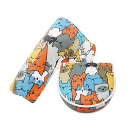 Putter Cover, Headcover, Compatible with 2 Balls, Mallet, Magnet, Fits Scotty Cameron, Odyssey, Pin Type, Cat-Chan Assortment (For Pin Type)