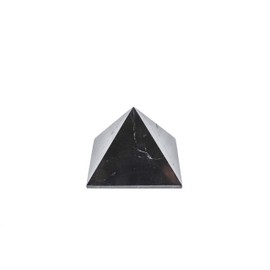 KASHU Edelstein Schungit direkt aus Karelien: Pyramide 8 cm Poliert